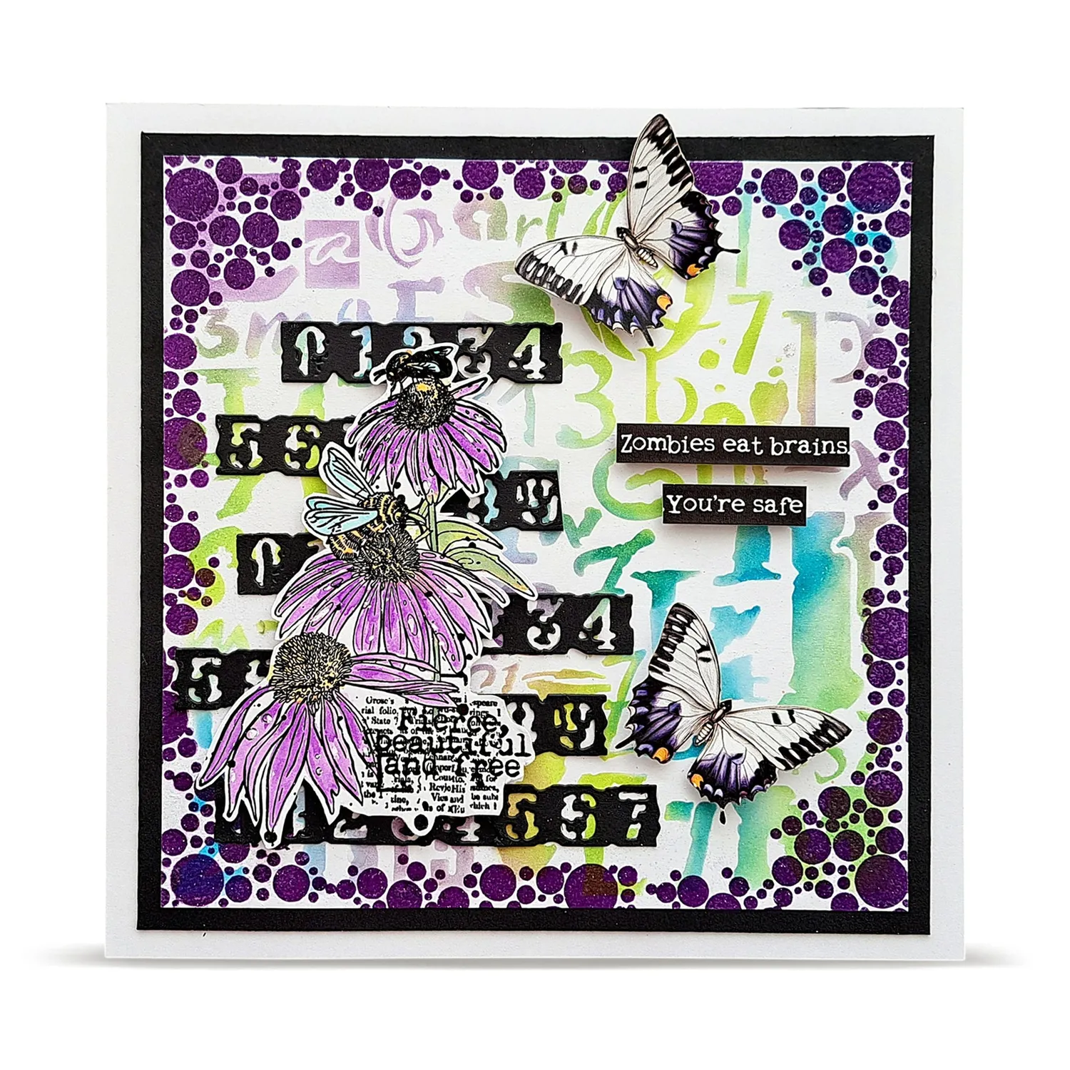 AALL and Create PC-267 Typestorm Schablone 15x15 cm