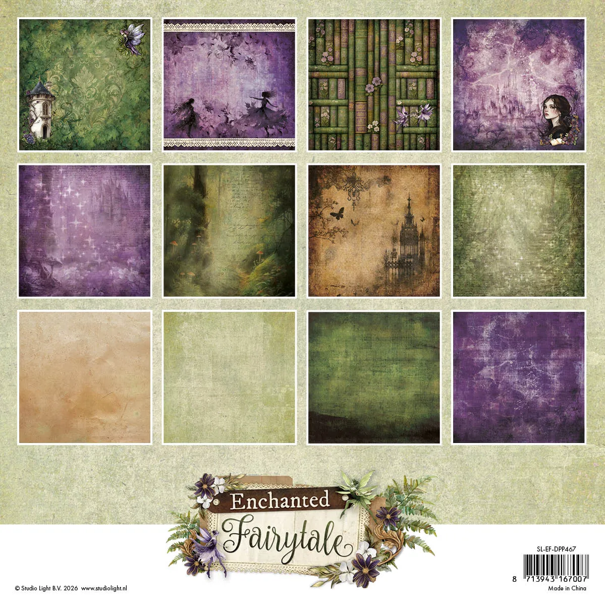 Studio Light Enchanted Fairytale Paper Pad Hintergrund 36 Blatt