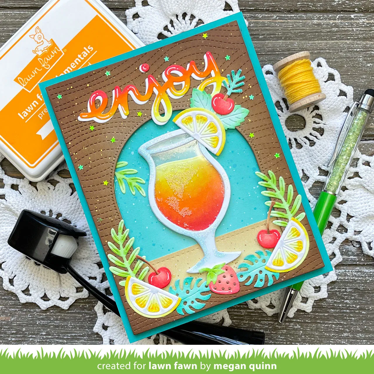 Lawn Fawn Build-A-Drink Cocktail LF3177 Stanzen