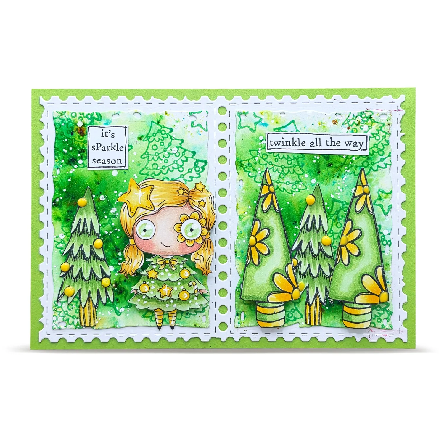 AALL and Create TP-1393 Sparkle Season Stempel A7 Weihnachten