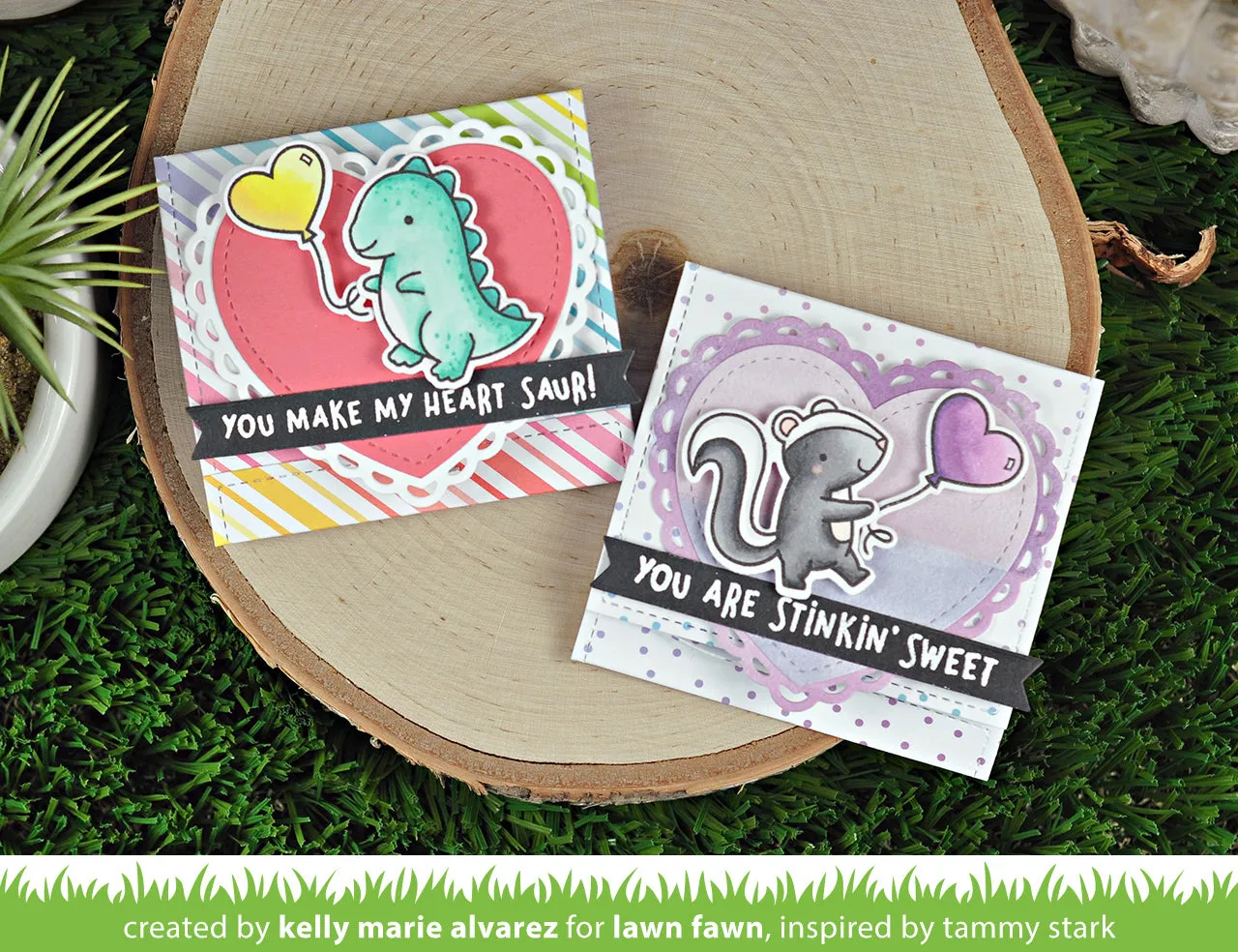 Lawn Fawn Rawr Flip-Flop LF2741 Stempel Dino