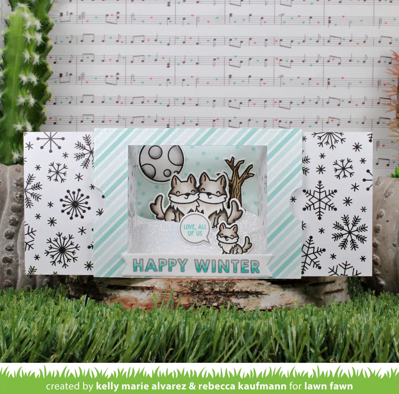 Lawn Fawn Ta-Da Diorama Hillside Inserts Stanzen 2-teilig