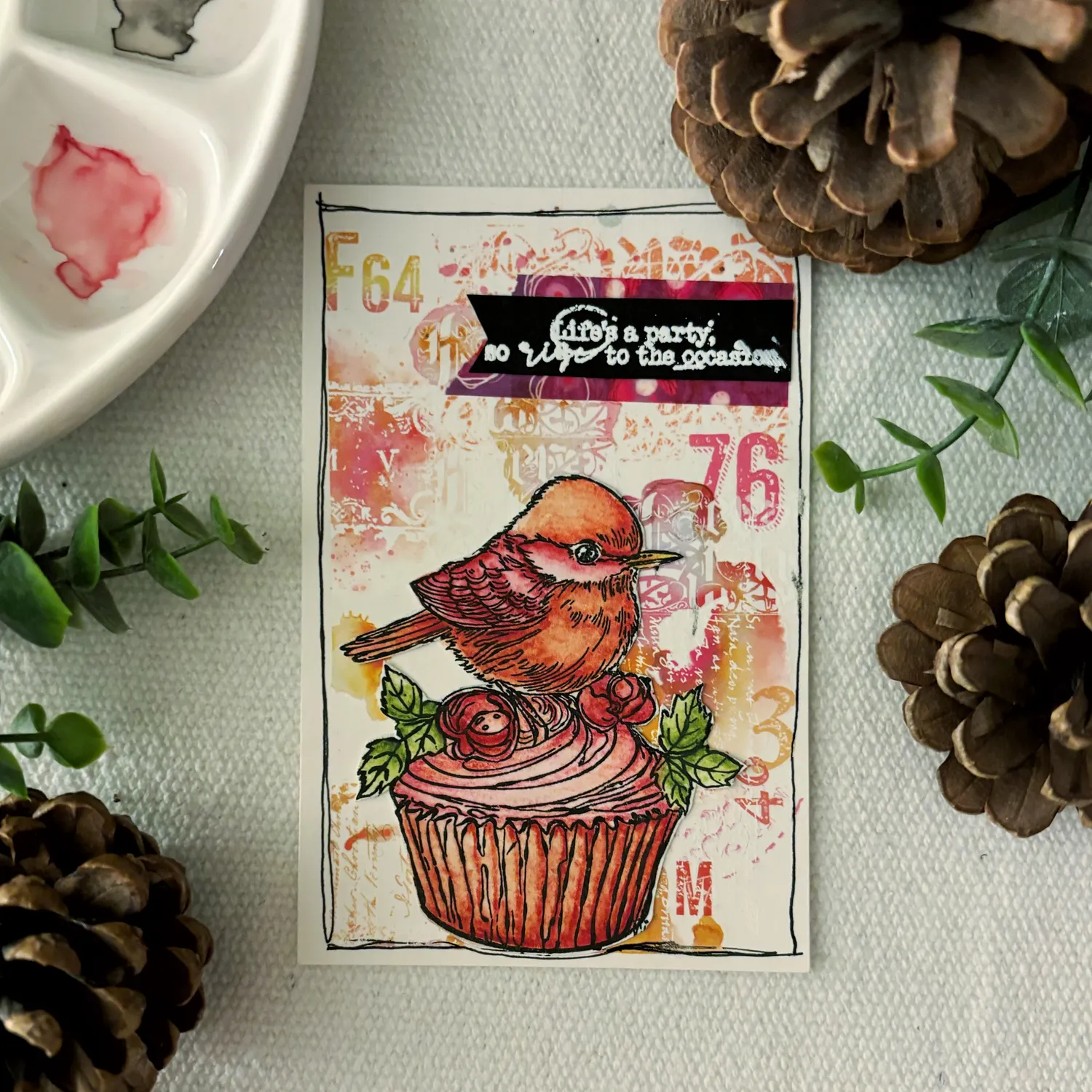 AALL and Create TP-1139 Buttercream Birdy Bliss Stempel A7