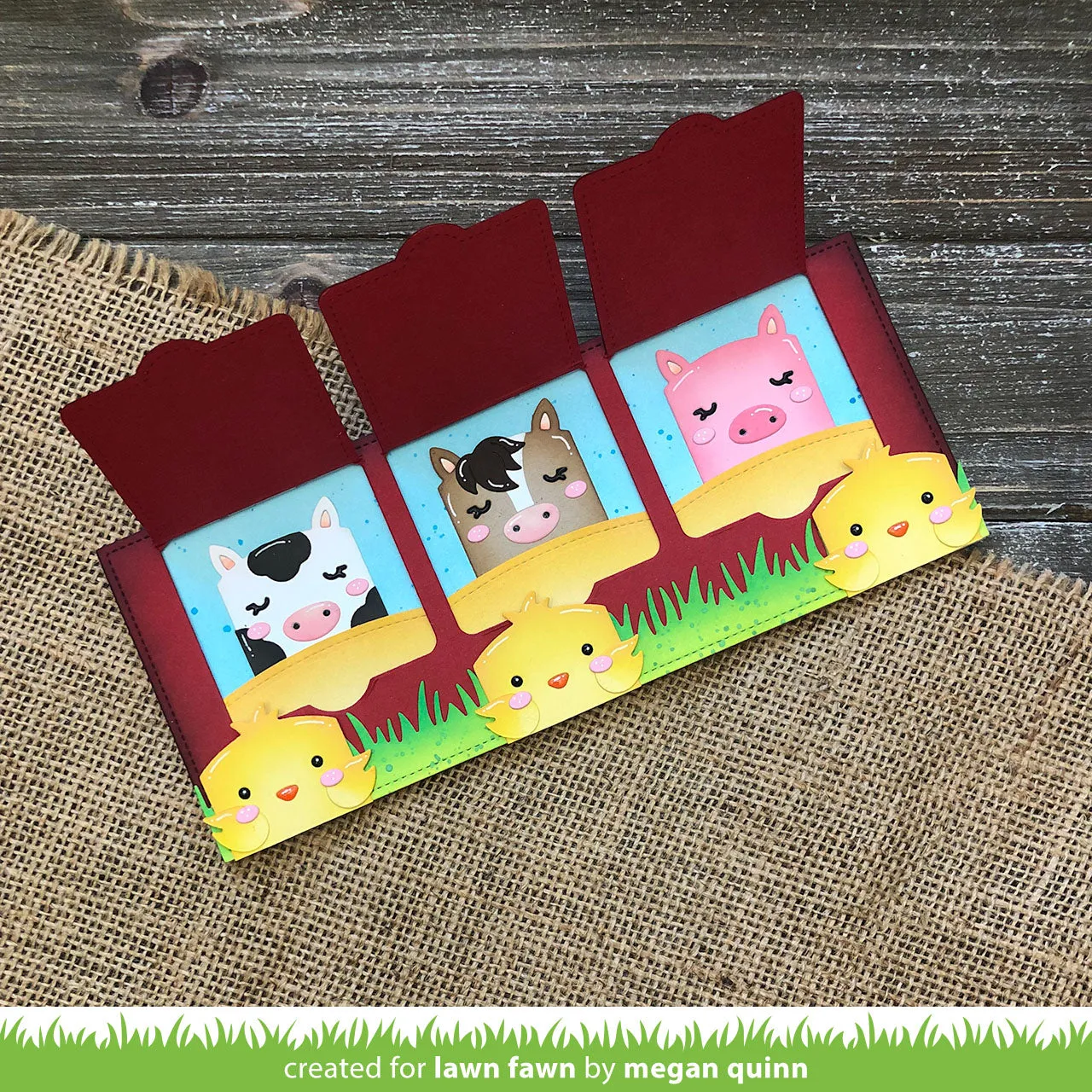 Lawn Fawn Tiny Gift Box Unicorn LF2173 Stanzschablonen Set