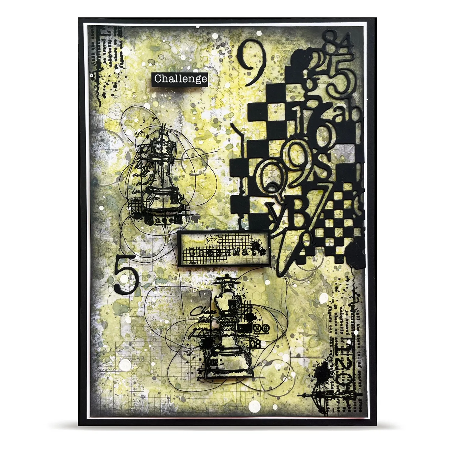 AALL and Create DI-22 Checkered Figures Stanzen Karo