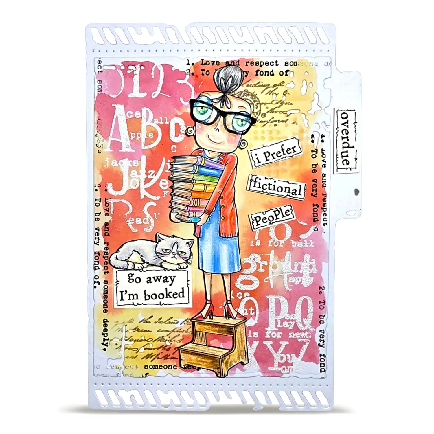 AALL and Create TP-1433 Dee is Booked Stempelset A7 6 Motive