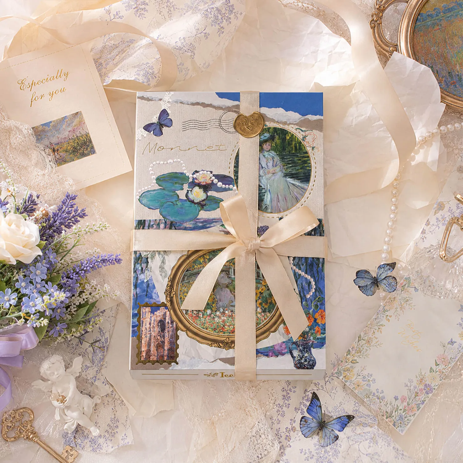 Ieebee Monet Journal 3D Seerosen Cover 60 Seiten