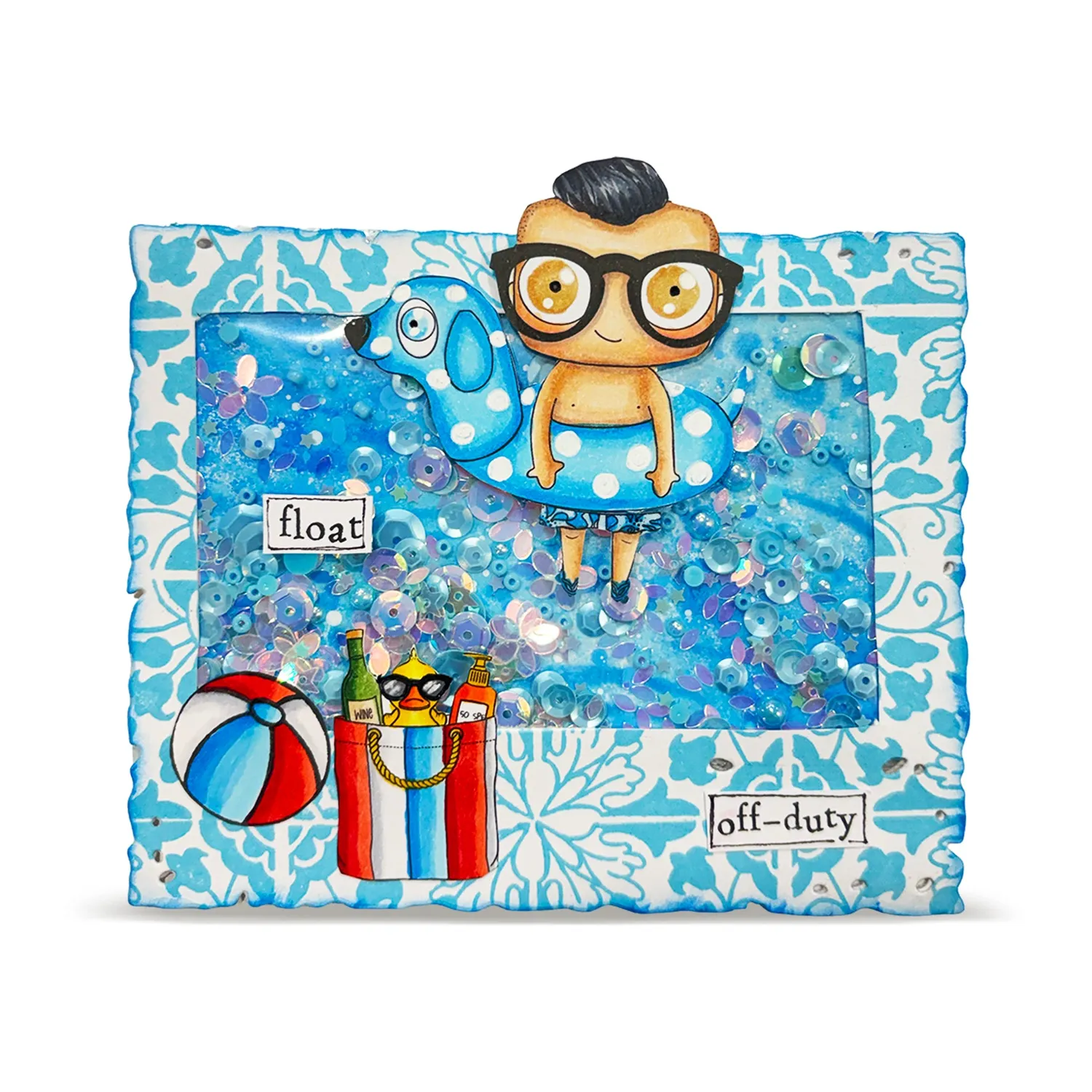 AALL and Create TP-1451 Stempelset Floatie Abs A7 Janet Klein