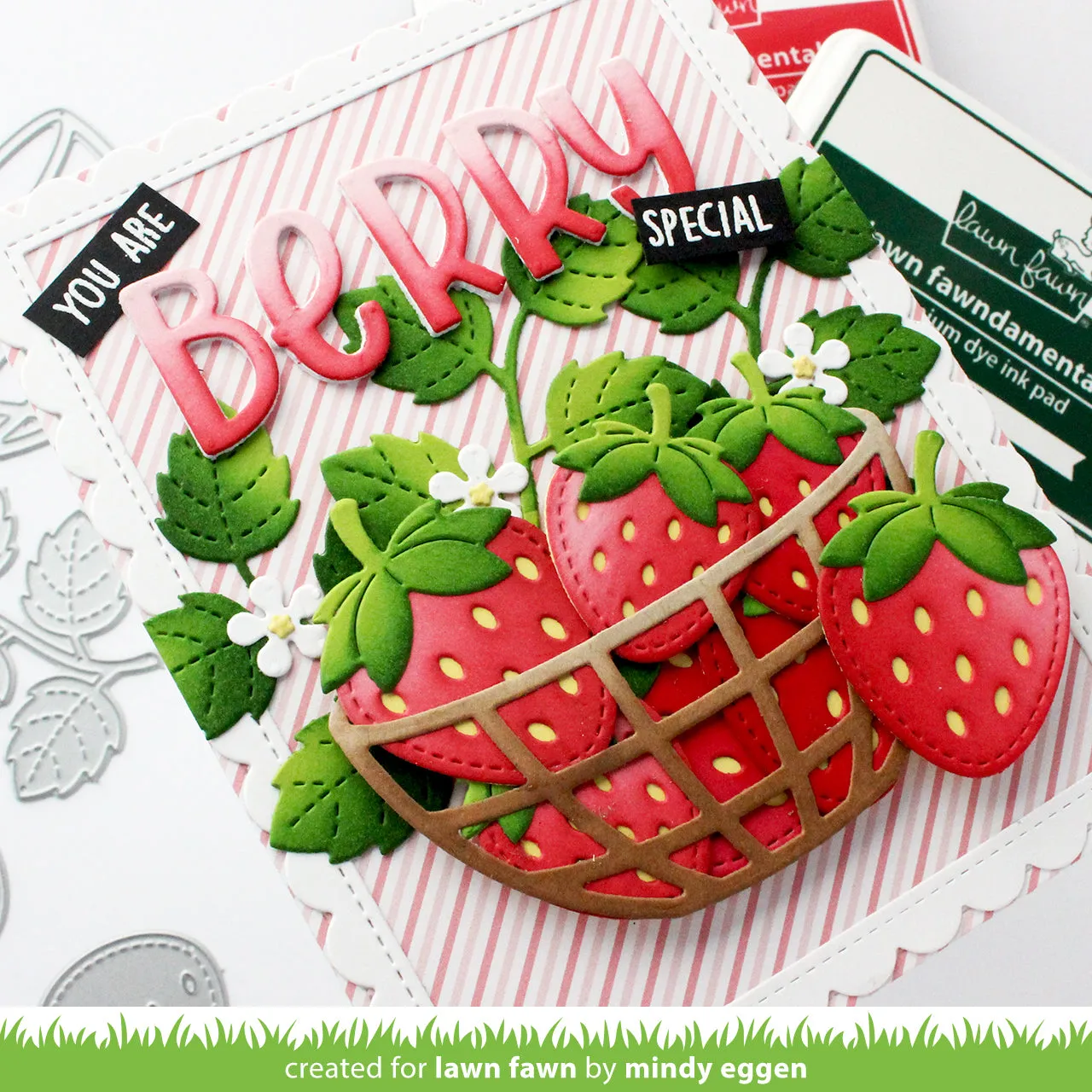 Lawn Fawn Fruit Basket Stanzschablonen Korb 7,9x5 cm