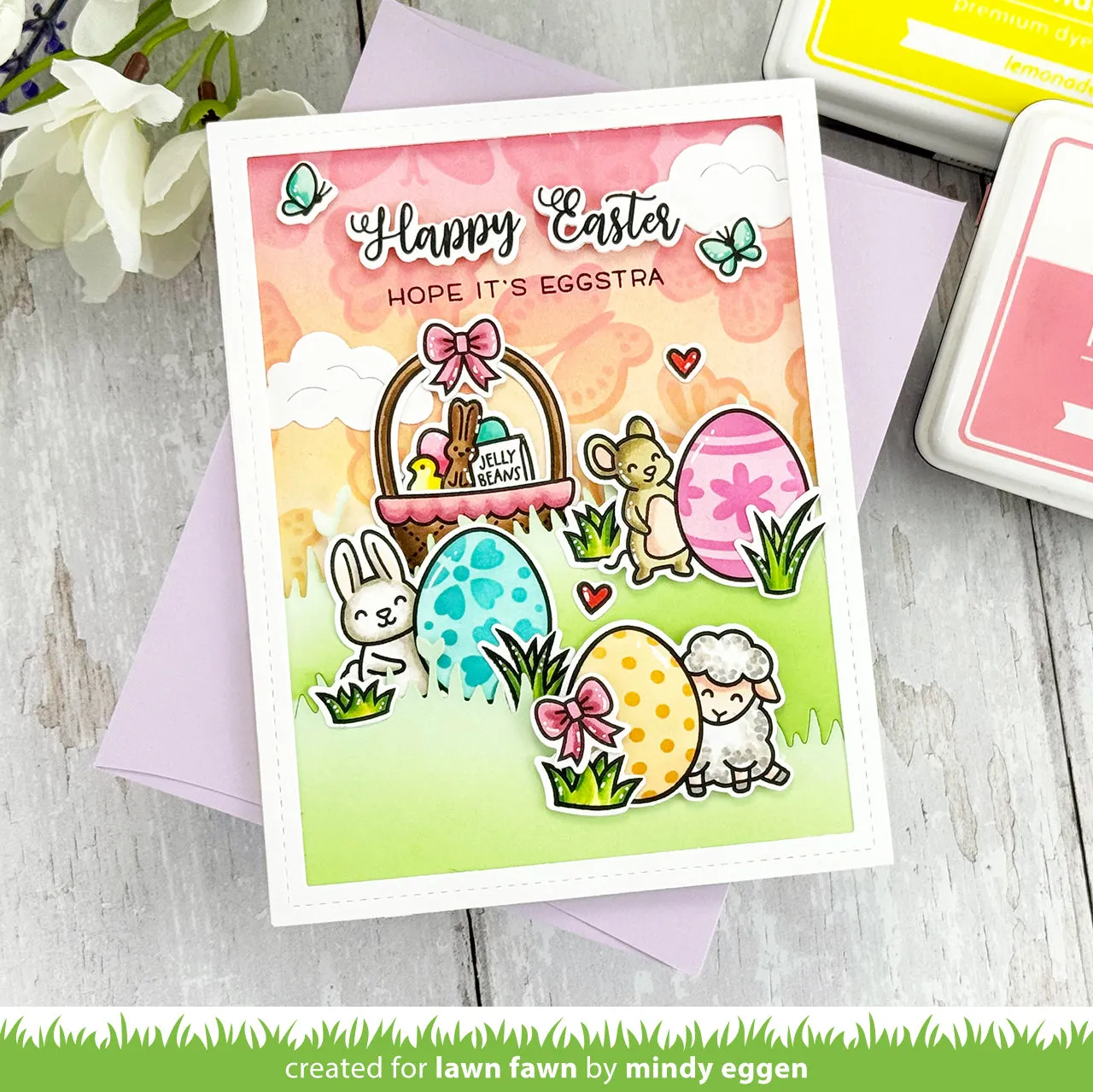Lawn Fawn Butterfly Background Schablone LF4053 Schmetterlinge 6x6