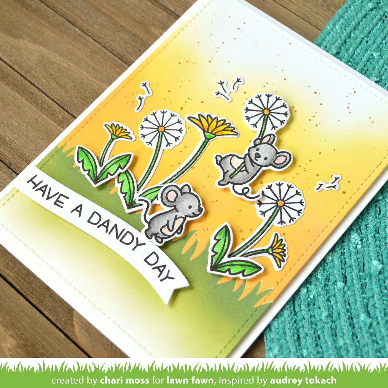 Lawn Fawn Grassy Schablone Gras 15x10cm