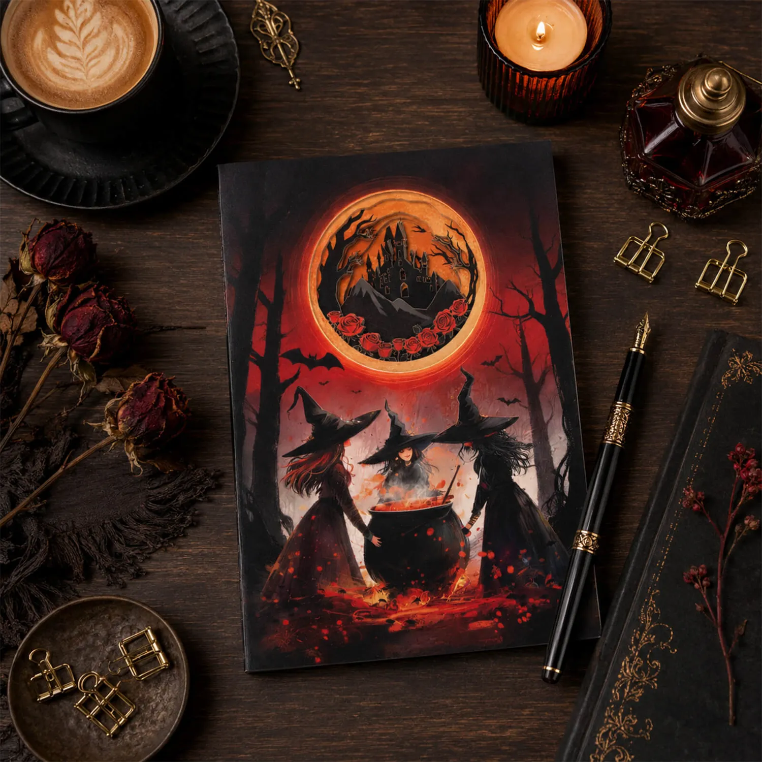 Ieebee Phantom Witches 3D Journal blanko 50 Seiten
