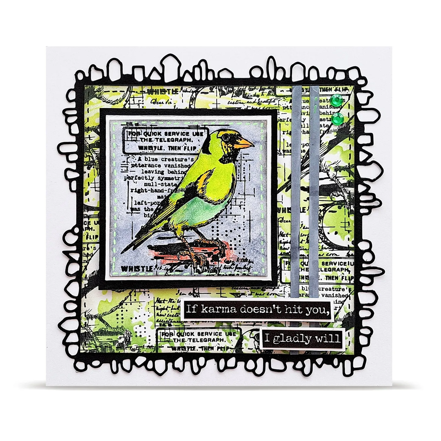 AALL and Create TP-1350 Whistling Finch Stempel A7