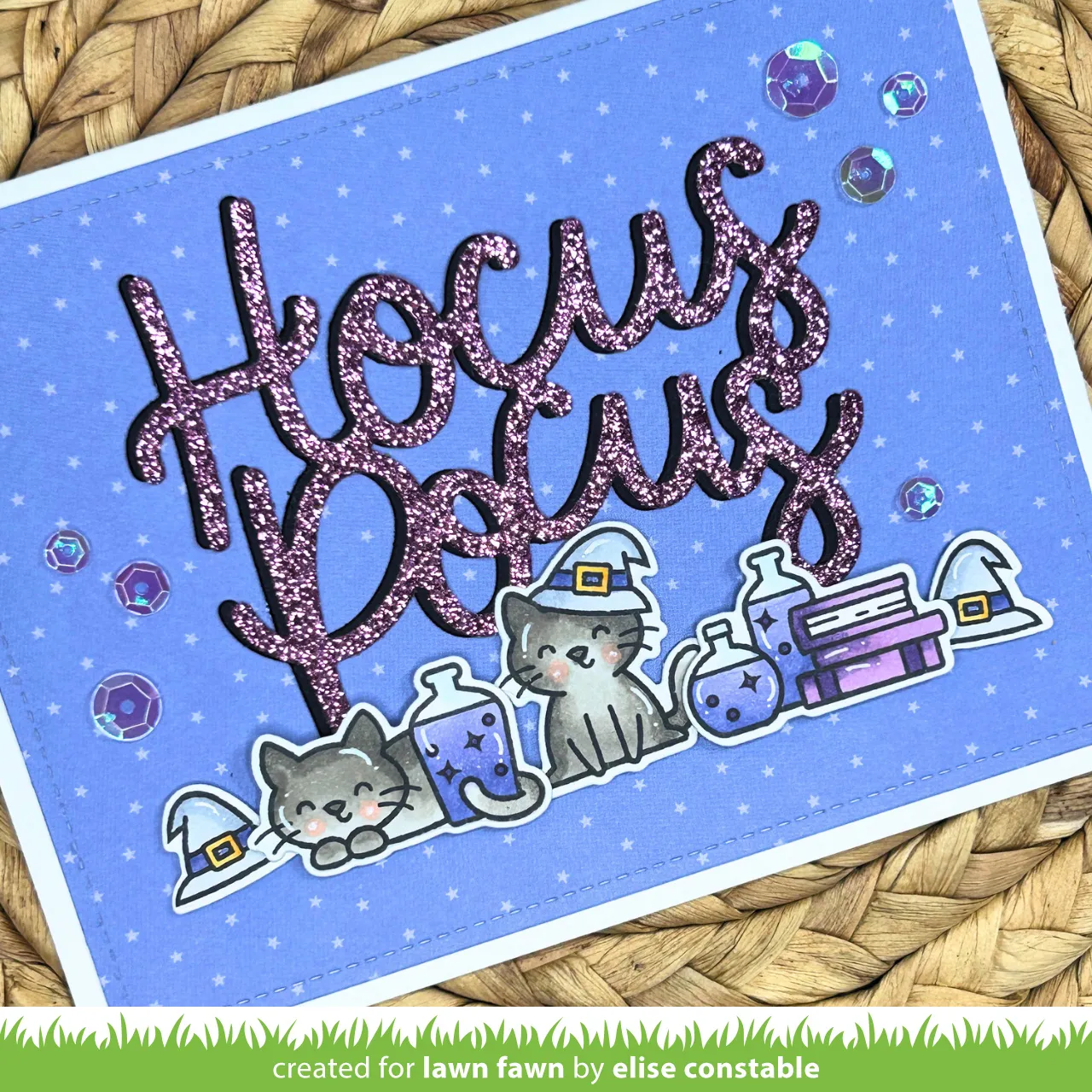 Lawn Fawn Hocus Purr-cus Add-On Stempelset LF4189 Halloween