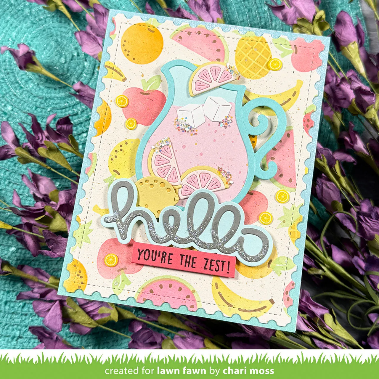 Lawn Fawn Scripty Hello Outline Stanze Add-on