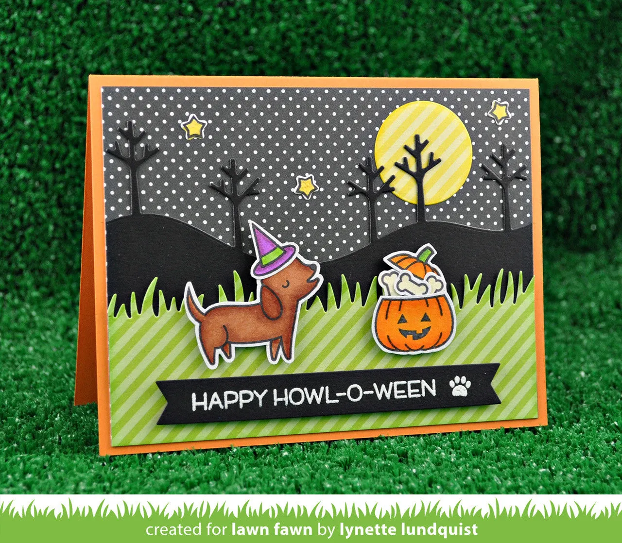 Lawn Fawn Stitched Tree Borders LF1236 Stanzschablonen Border