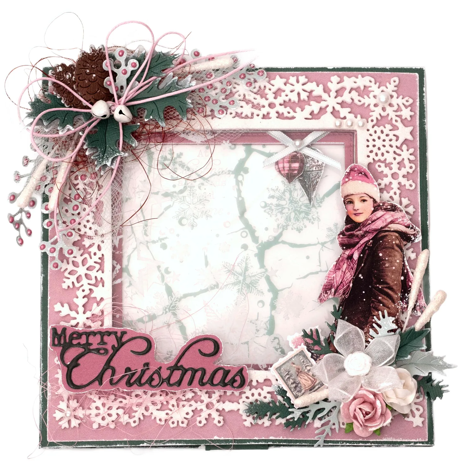 Jenine's Mindful Art Christmas Blush Stanzschablone Greens