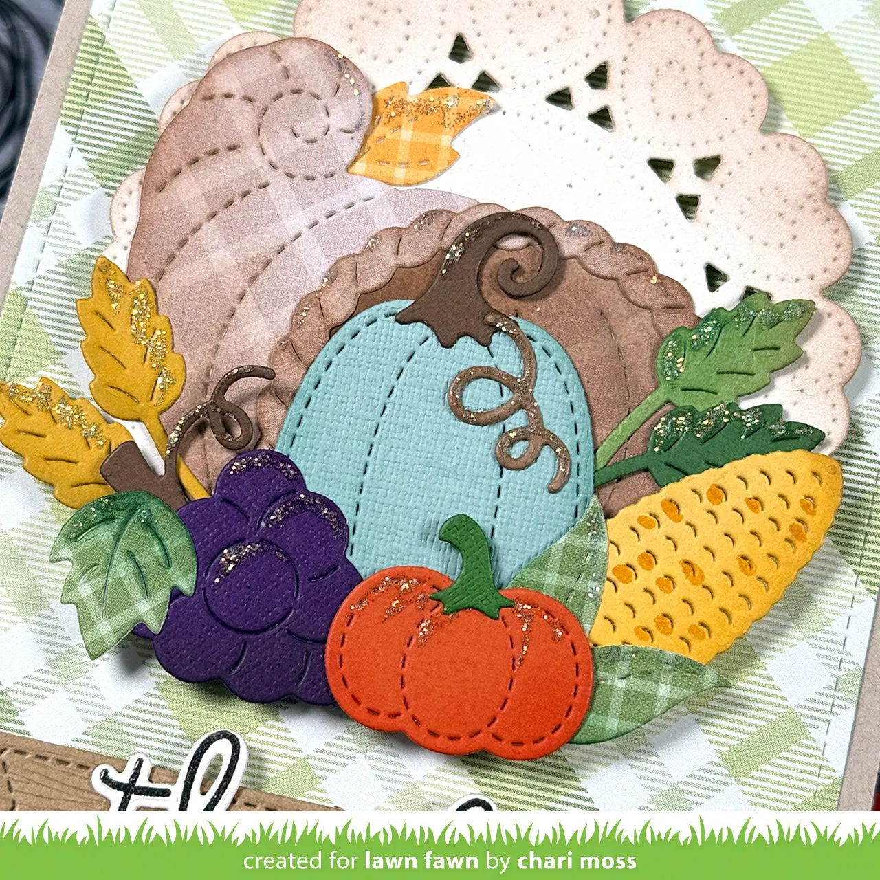 Lawn Fawn Cornucopia Lawn Cuts Stanze Herbst 7tlg