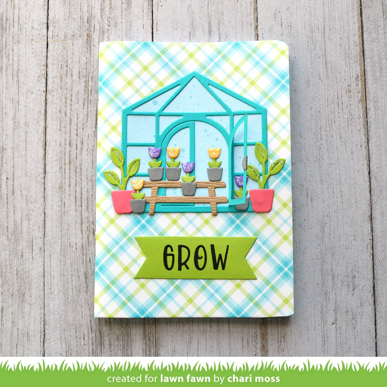 Lawn Fawn Build-A-Greenhouse Stanzen Gewächshaus