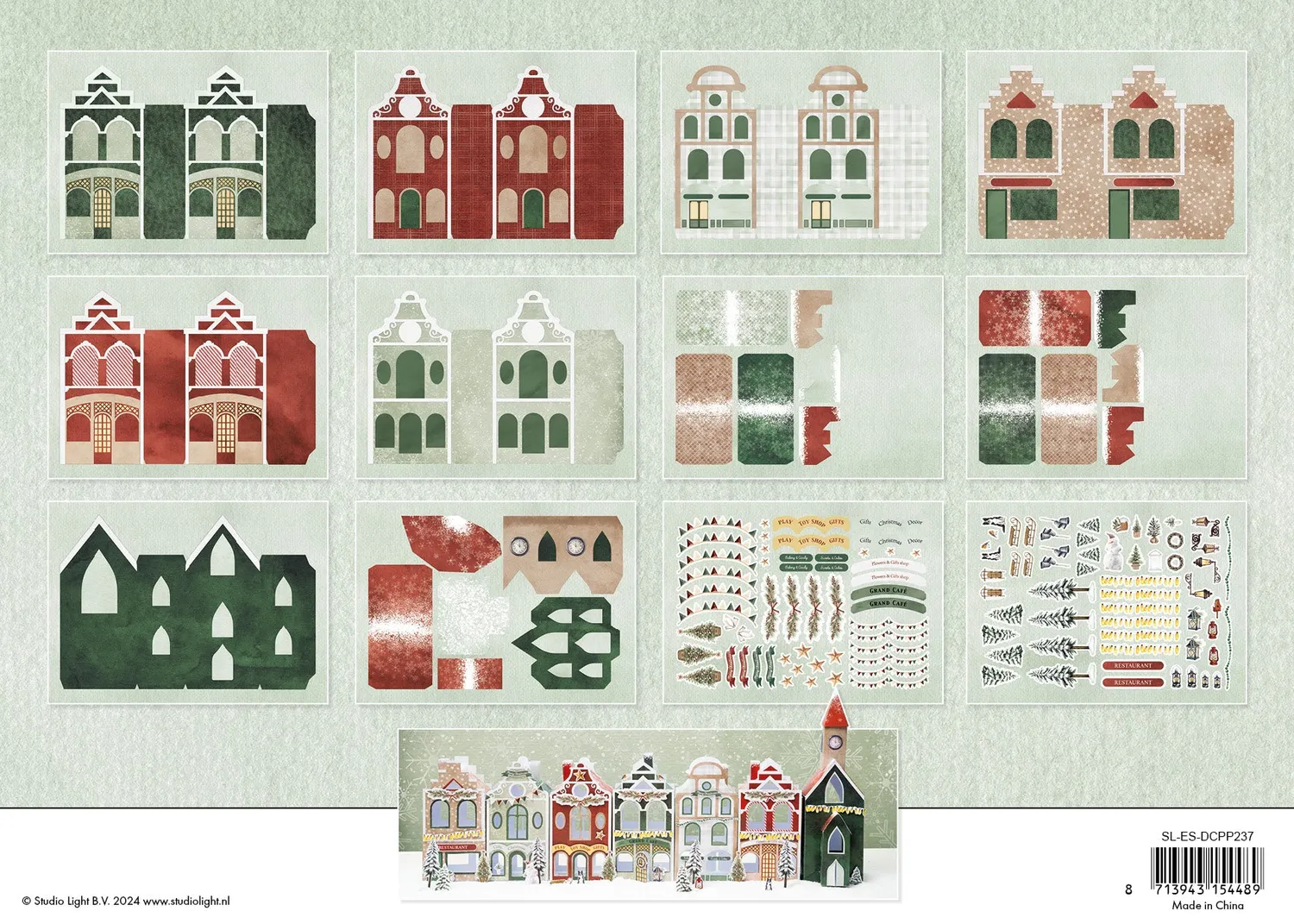 Studio Light Essentials Festive Village Papierblock