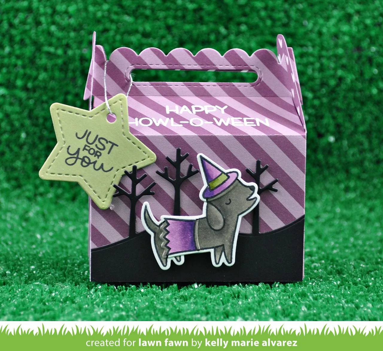 Lawn Fawn Scalloped Treat Box Stanzschablone Geschenkbox