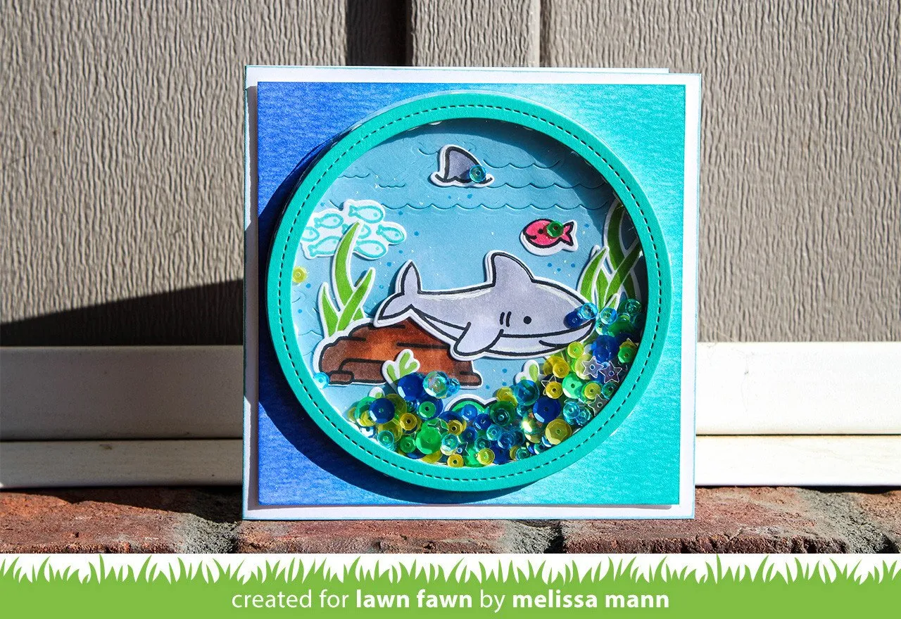 Lawn Fawn Ocean Wave Accents Stanzen Wellen