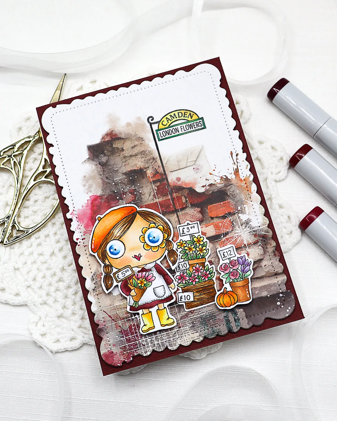 AALL and Create TP-1323 Camden Flower Market Stempel A7 Blumen
