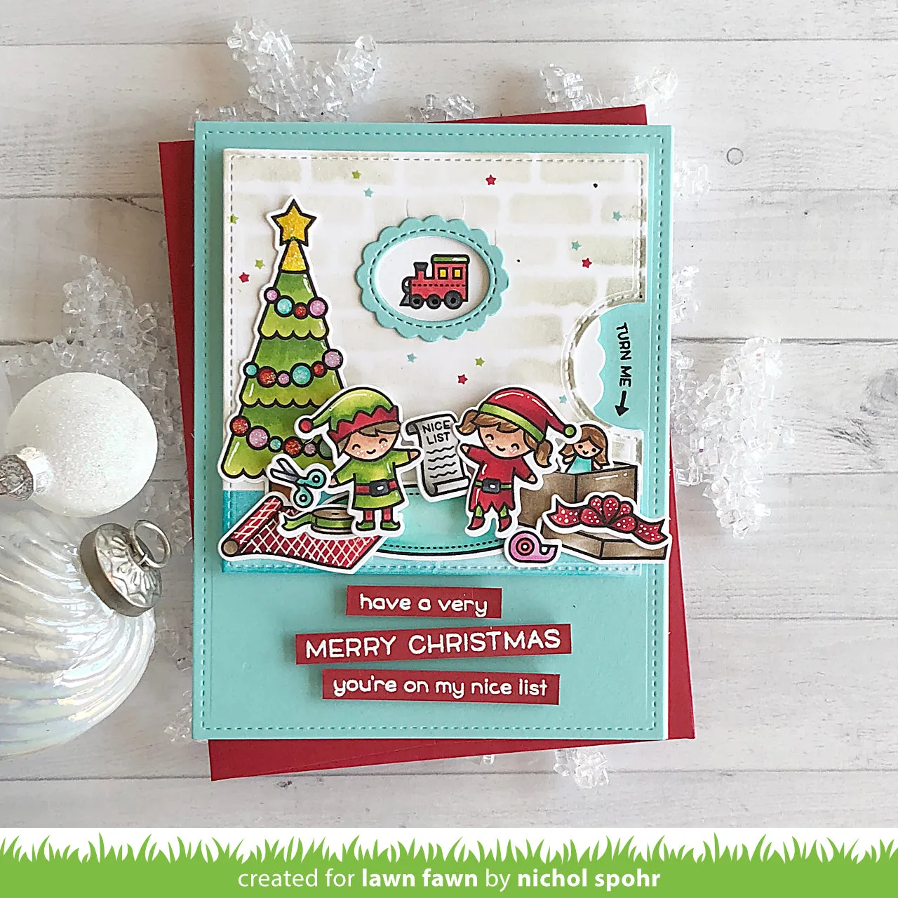 Lawn Fawn Holiday Helpers LF1767 Stempelset Elfen