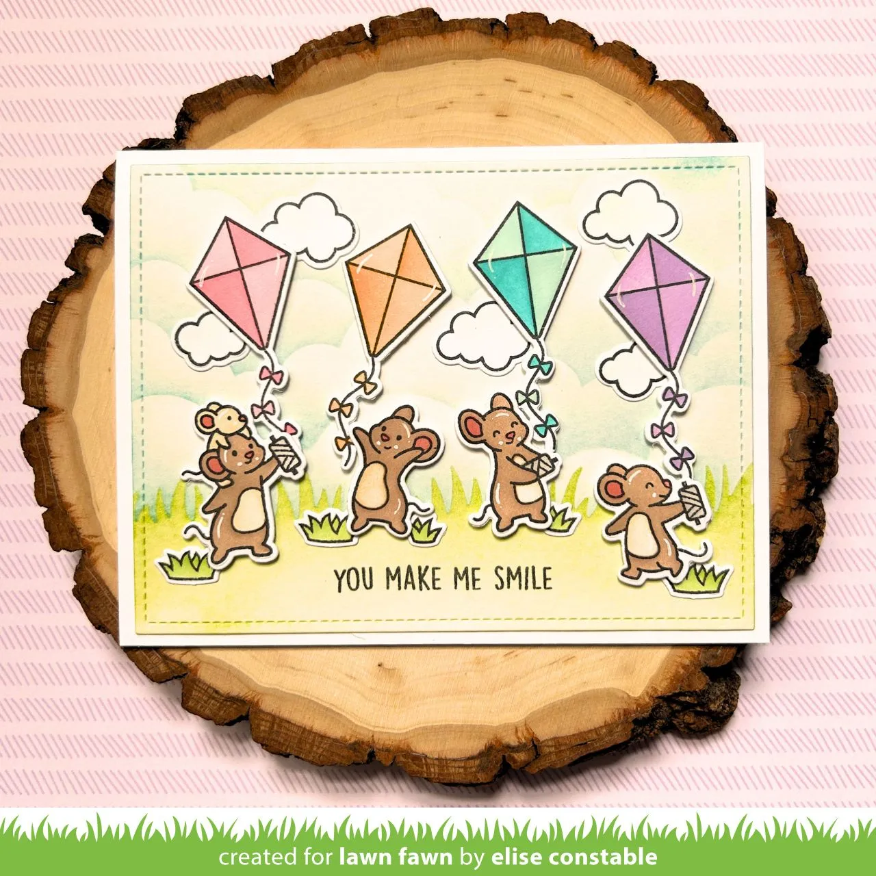 Lawn Fawn Whoosh Kites Coloring Stencils Schablone 3-teilig