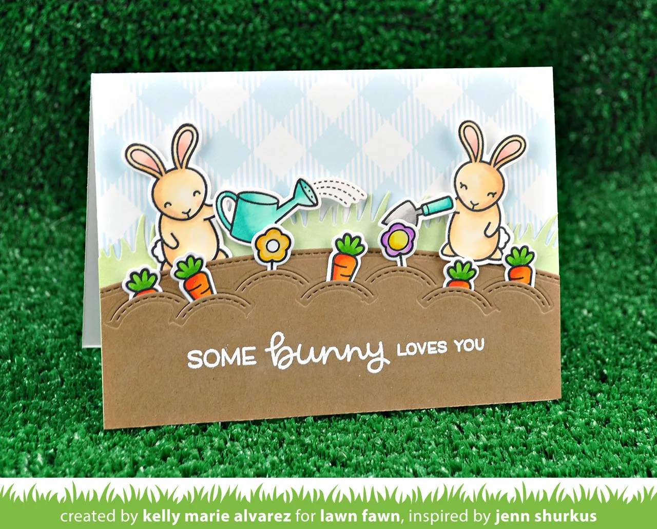 Lawn Fawn Lawn Cuts Stitched Garden Border Stanzen Gemüse