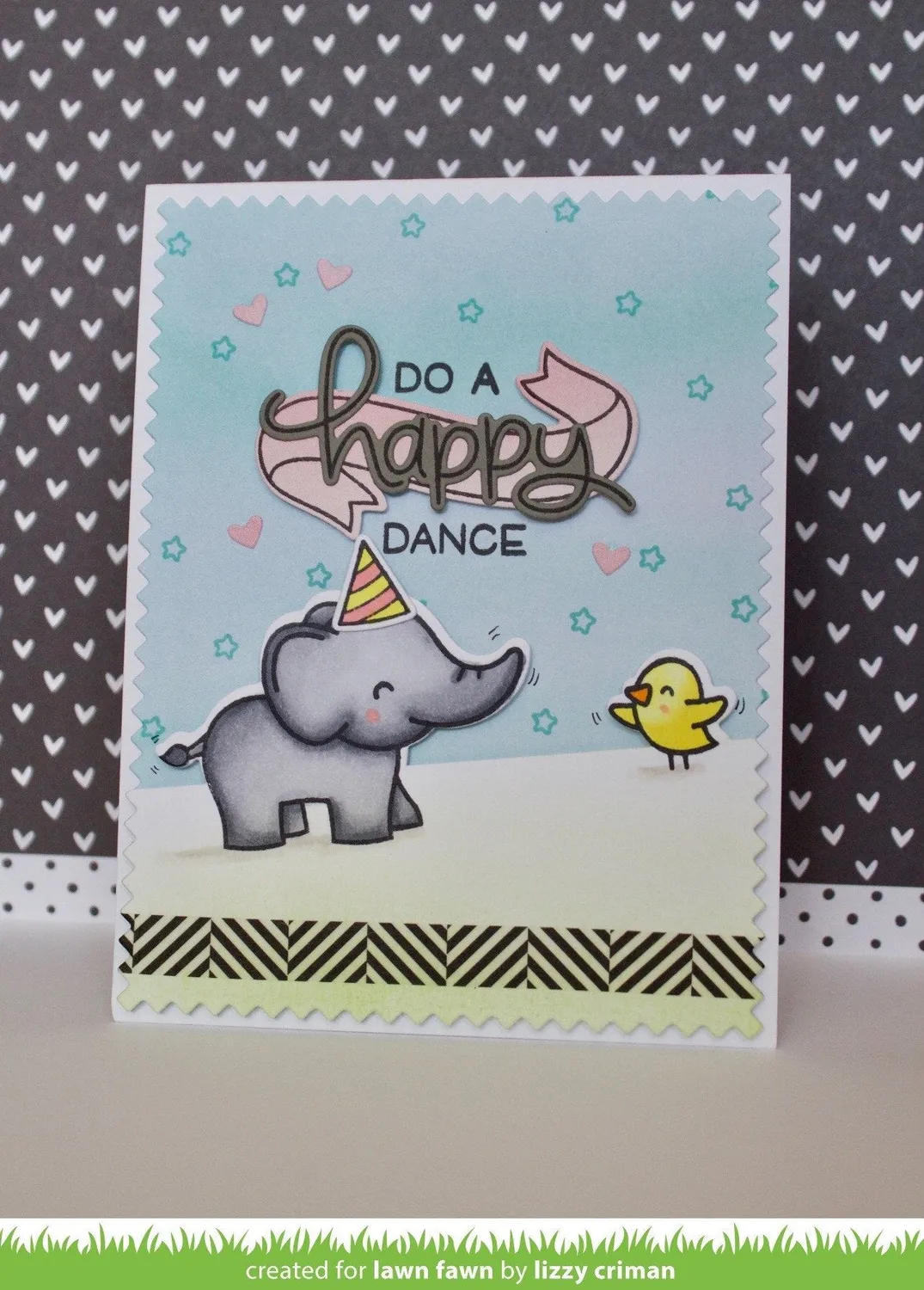 Lawn Fawn Elphie Selfie Clear Stamps Elefant Geburtstag