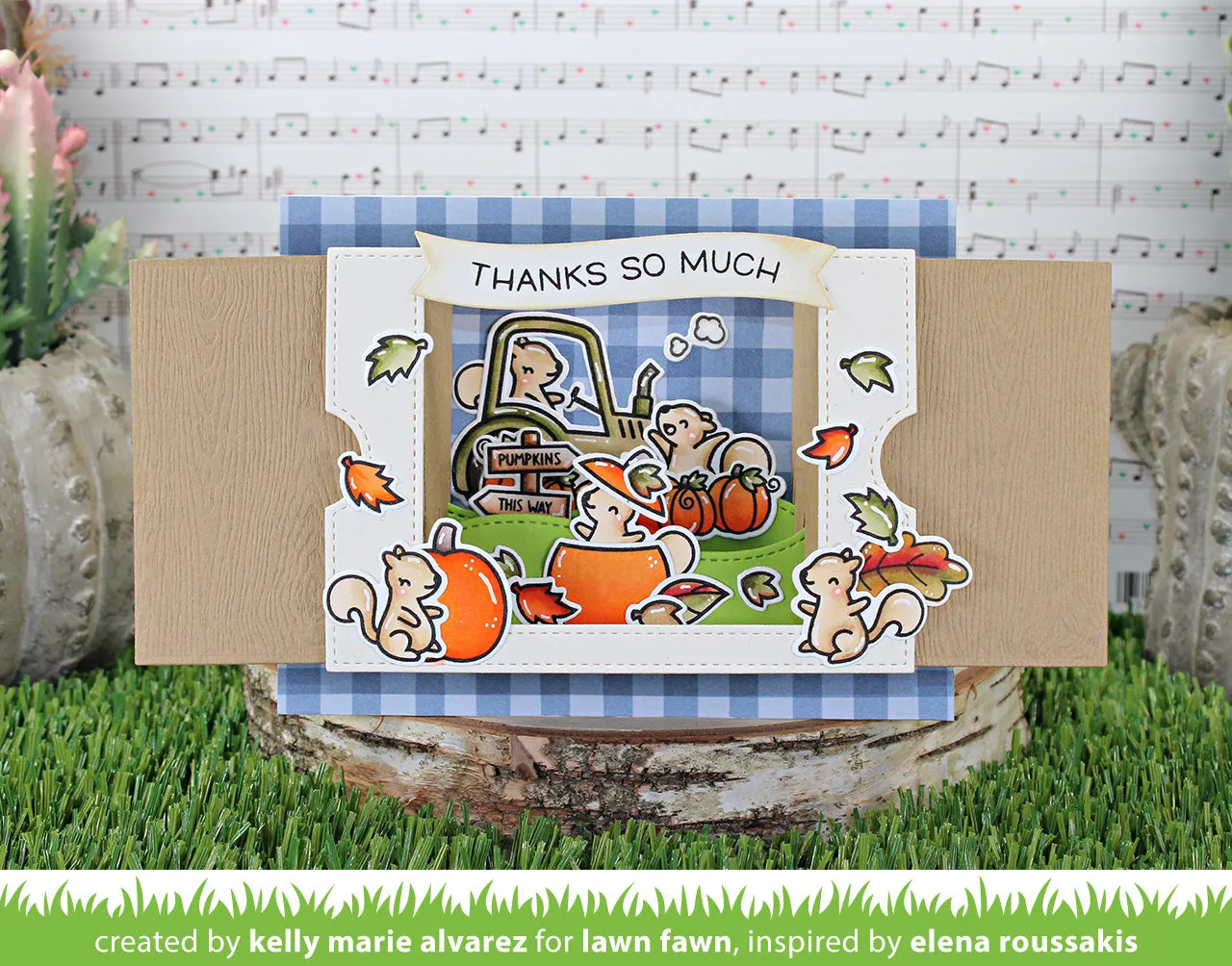 Lawn Fawn Ta-Da Diorama Hillside Inserts Stanzen 2-teilig