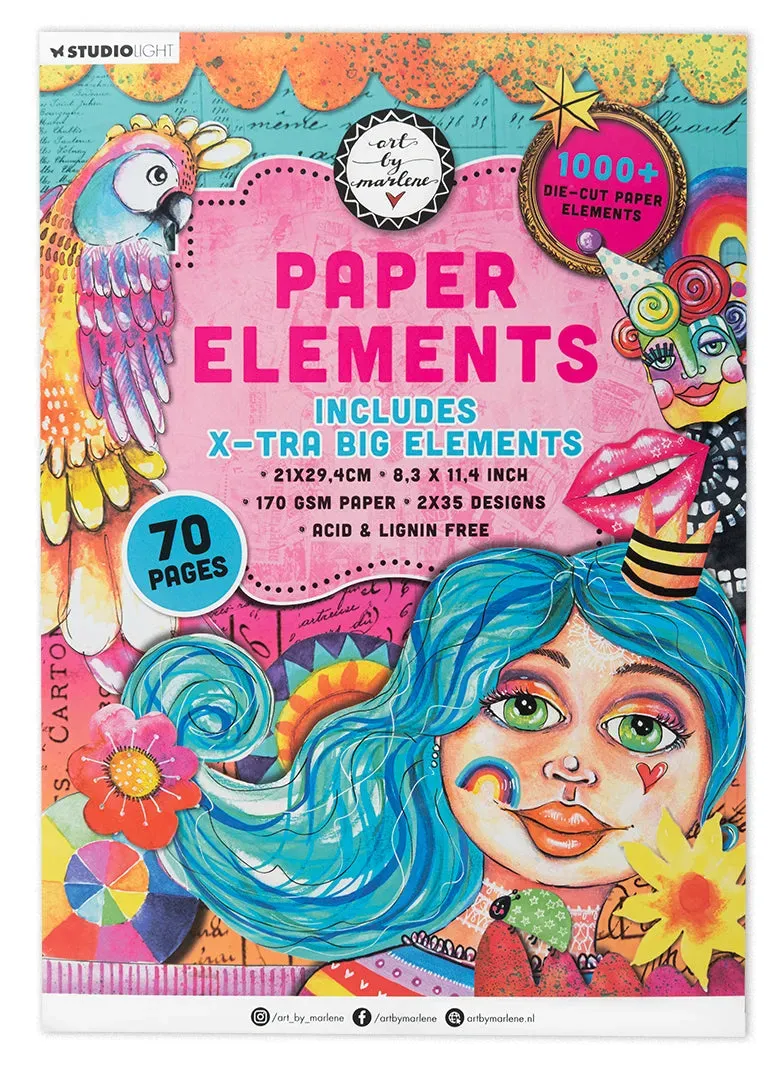StudioLight Art by Marlene 2025 Die-Cut Block XL-Elemente