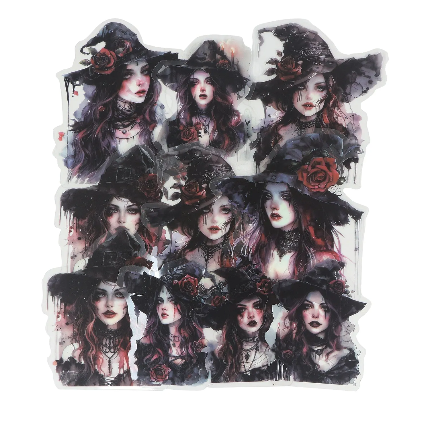 Ieebee Forest Spell Sticker PET 20 Stück Rose Witch