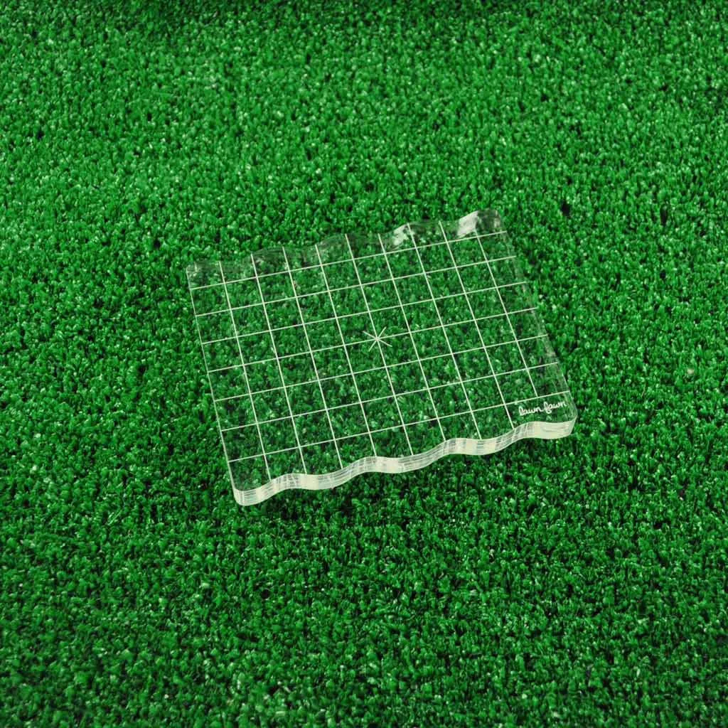 Lawn Fawn 4x5 Grip Block Acrylblock mit Raster
