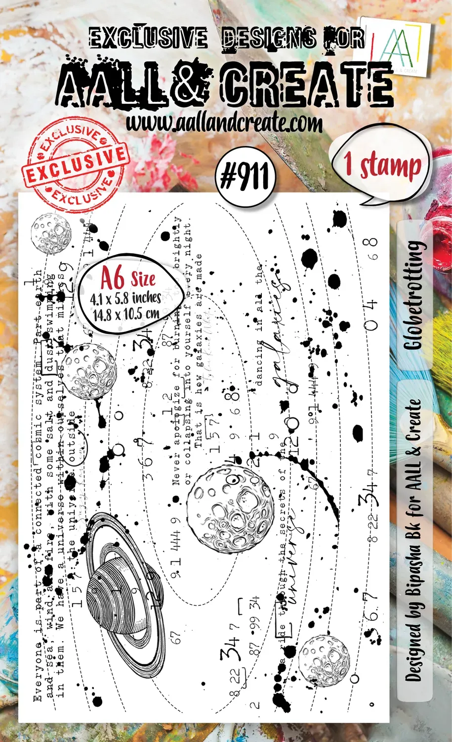 AALL and Create 911 Globetrotting Stempelset A6