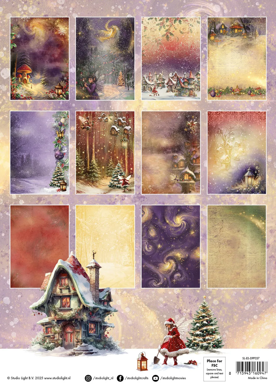 Studio Light Essentials Fairy Christmas Designpapier 36 Blatt