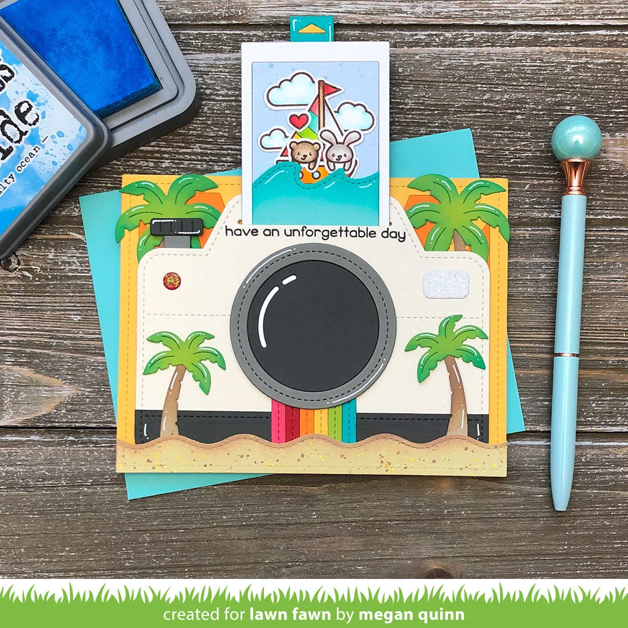 Lawn Fawn Magic Iris Camera Pull-Tab Stanzen Add-On