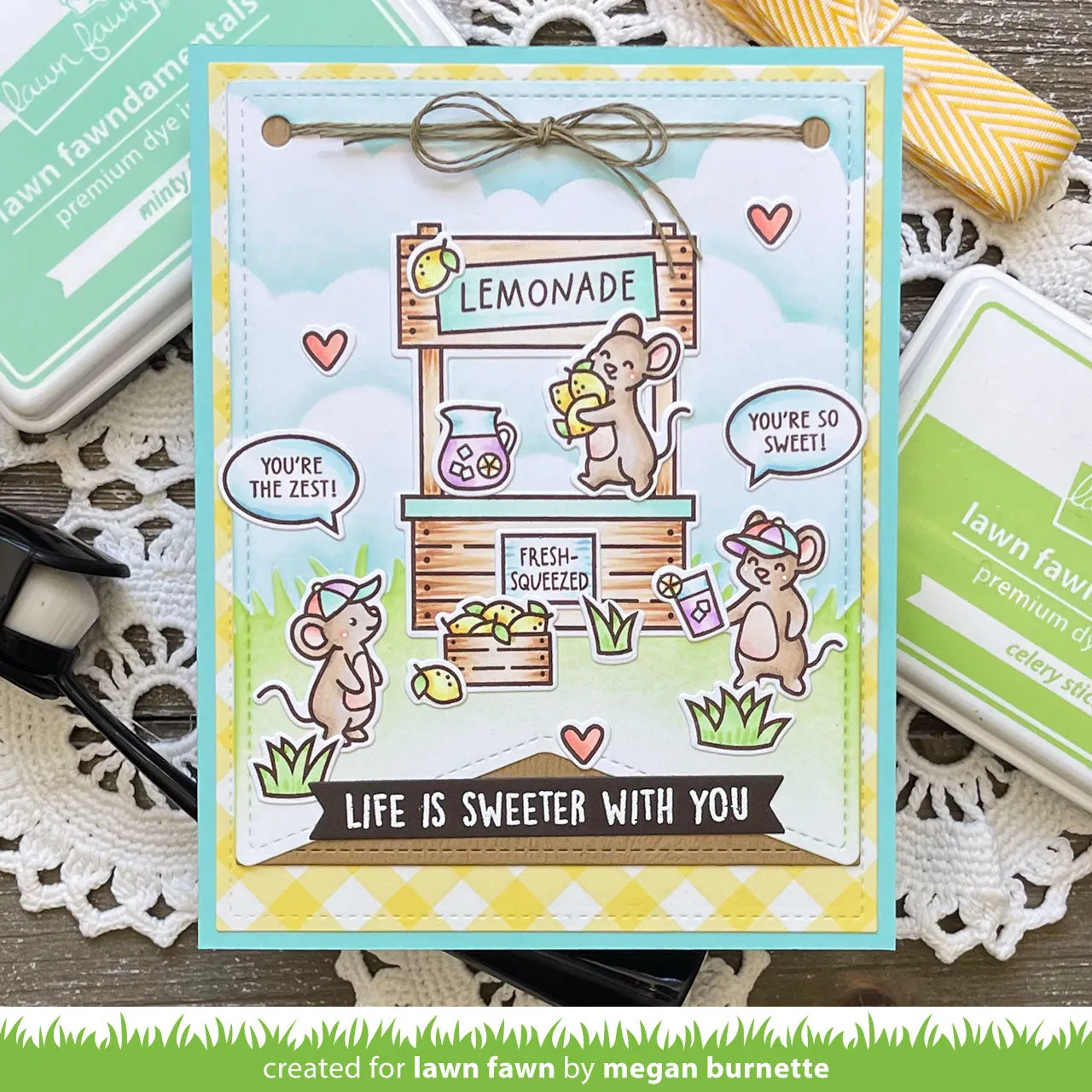 Lawn Fawn Make Lemonade Add-On Stempelset Zitrone