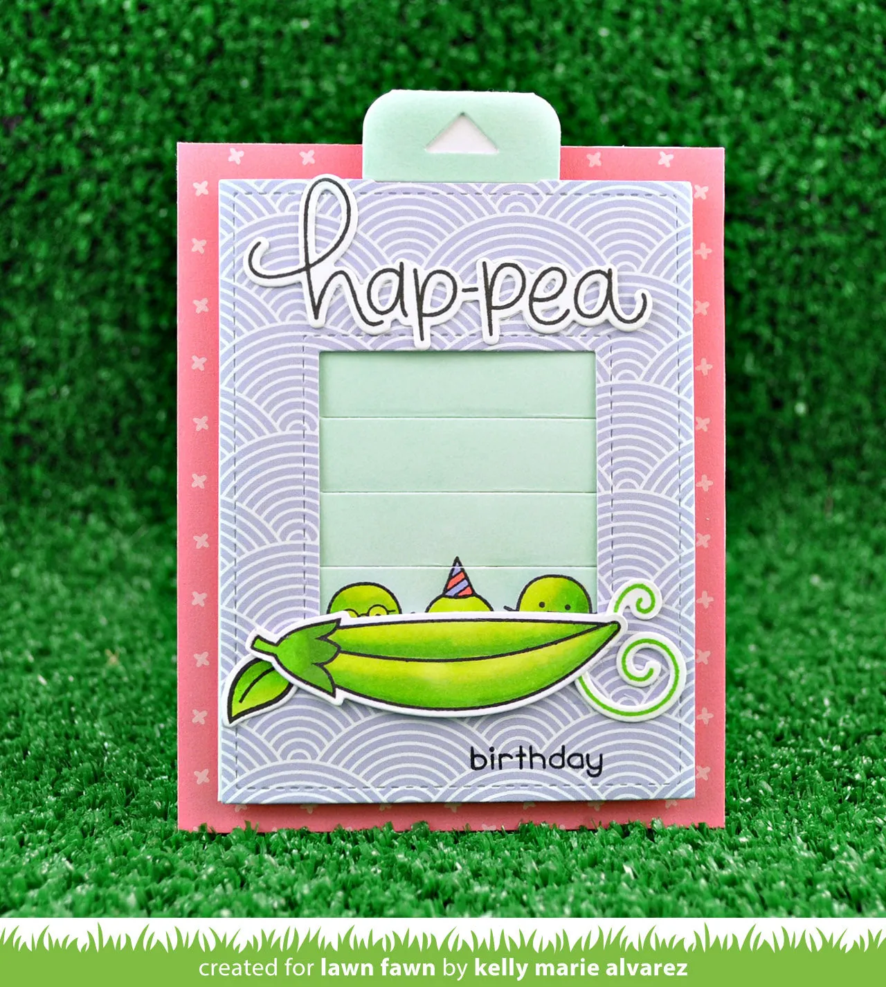 Lawn Fawn Be Hap-pea Stempel Erbsen Geburtstag