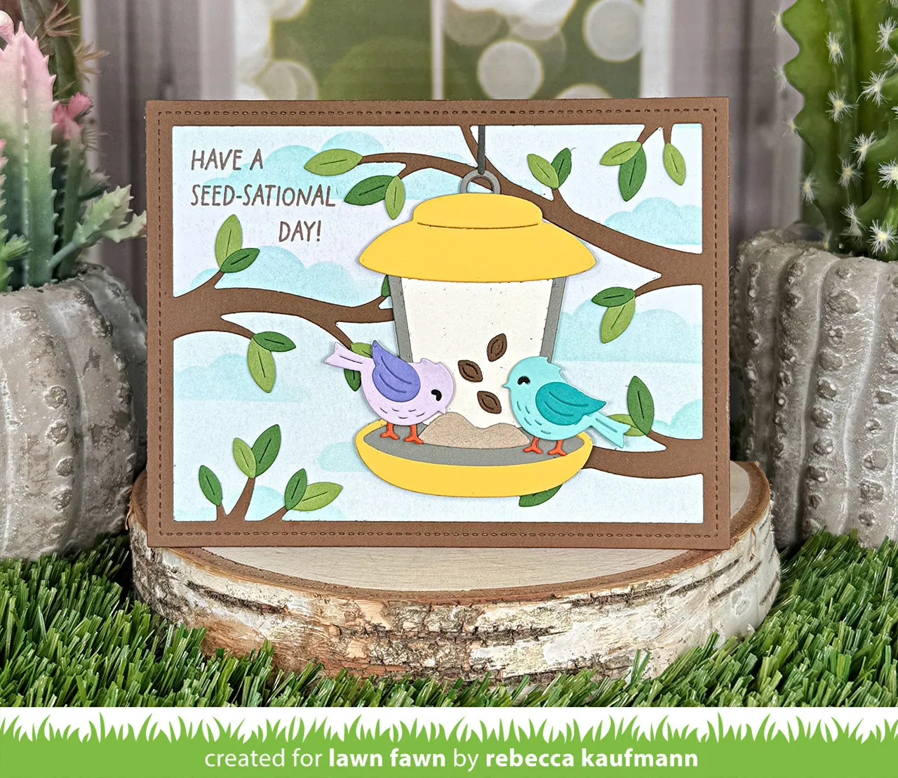 Lawn Fawn Lawn Cuts Tree Branches Backdrop Landscape Dies 3-teilig