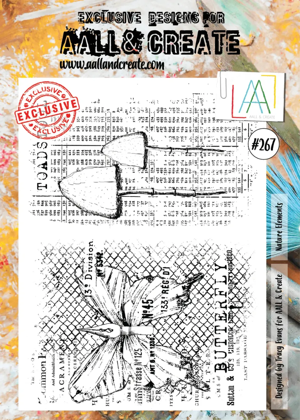 AALL and Create 267 Nature Elements Stempelset A4