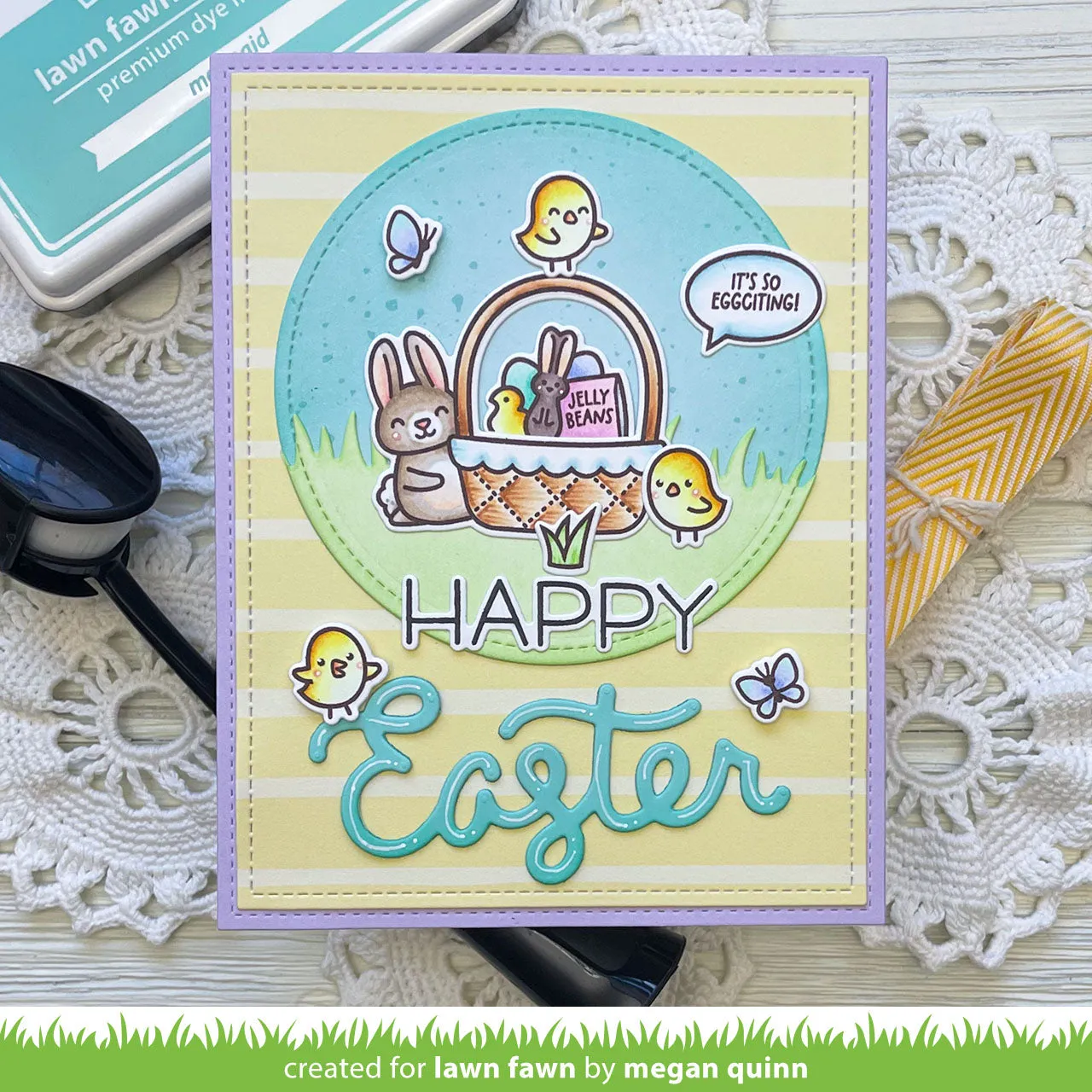 Lawn Fawn Scripty Easter Stanzen Wort Ostern