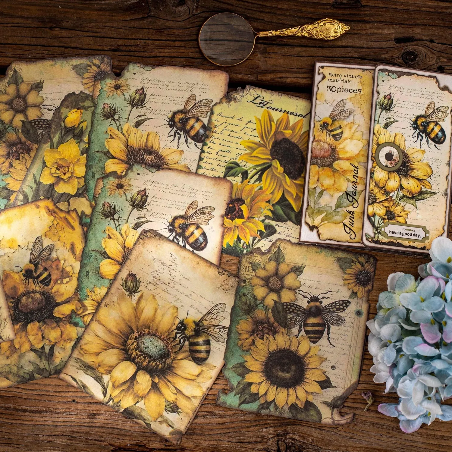 Ieebee Natural Aesthetics Papier Set 30 Teile Bee Manor