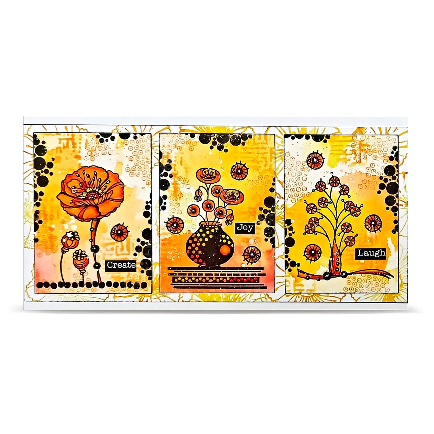 AALL and Create TP-1477 Funny Coquelicots Stempelset A6 clear