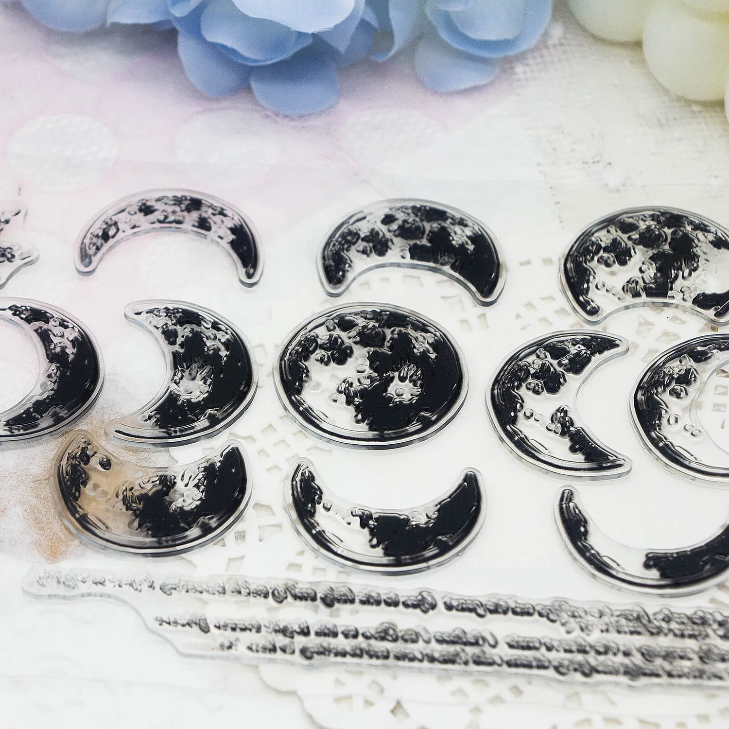 Ieebee Phases Of The Moon Silikonstempel Mondphasen klar