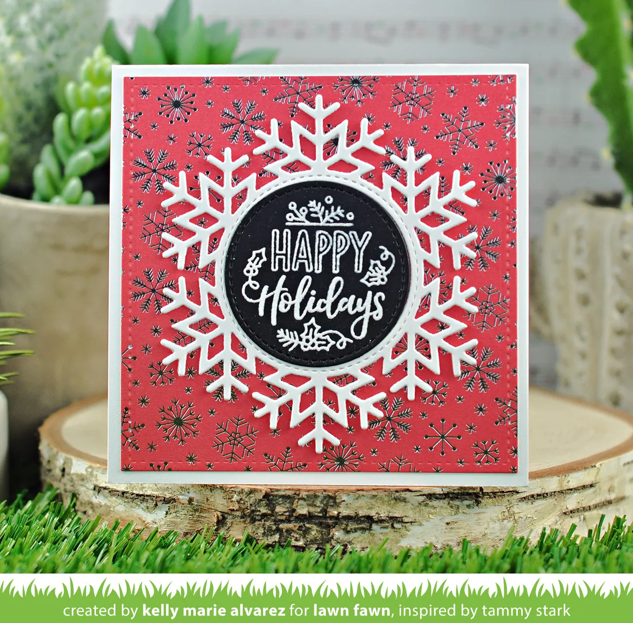 Lawn Fawn Magic Holiday Messages Stempelset Grüße