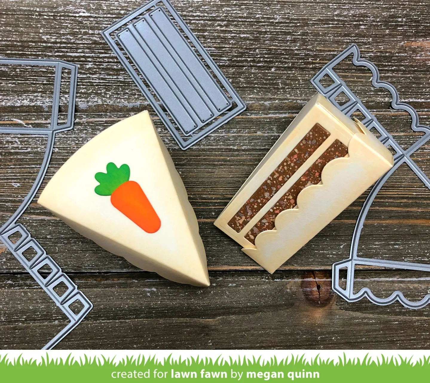 Lawn Fawn Lawn Cuts Cake Slice Box Stanzschablone 8-teilig
