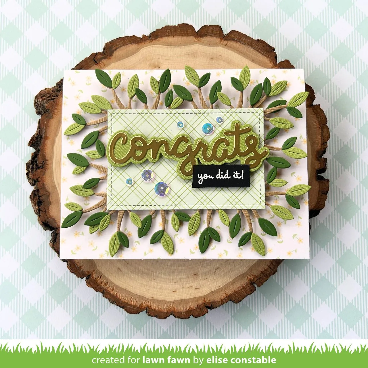 Lawn Fawn Scripty Congrats Outline Stanze Add-On