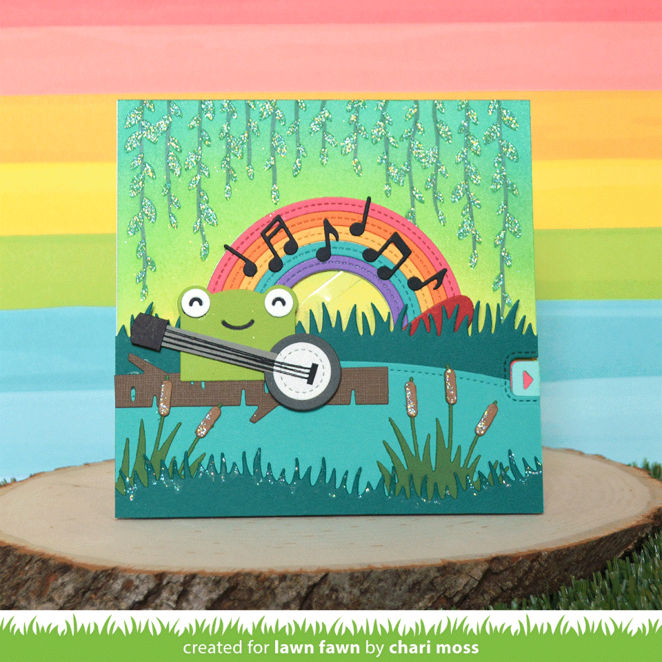 Lawn Fawn Swish 'n Pop Pull Tab Stanzschablone interaktiv